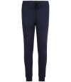 JC307 AWDis Adapt Fleece Jog Pants French Navy colour image
